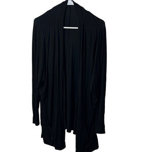 Penningtons Black Knit Long Sleeve Viscose Cardigan Size 3X goth